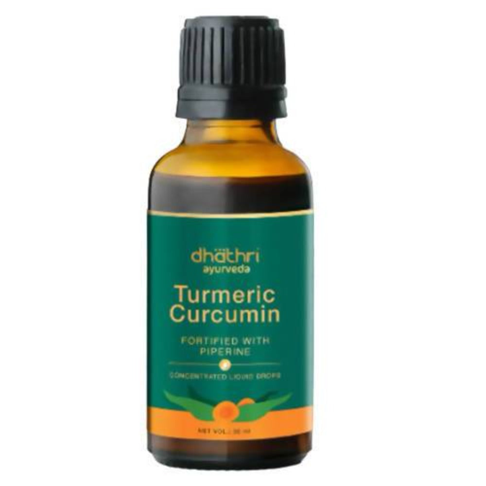 Dhathri Ayurveda Turmeric Curcumin Drops | Grocsy
