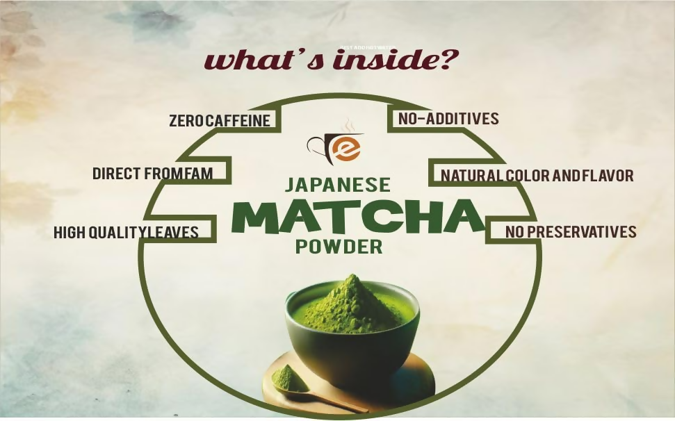 Eteasy Japanese Matcha Green Tea Powder | Grocsy