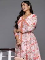 Ahalyaa Women's Traditional wear Kurta Set - Pink | Grocsy