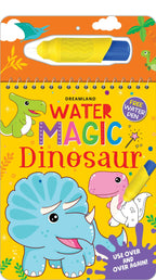Dreamland Water Magic Dinosaur- With Water Pen - Use Over and Over Again : Children Drawing, Painting & Colouring Spiral Binding | Grocsy