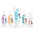 Tiny Mighty Kids Body Wash, Body Foam Wash, Body Lotion, Shampoo & Hair Oil Combo | Grocsy