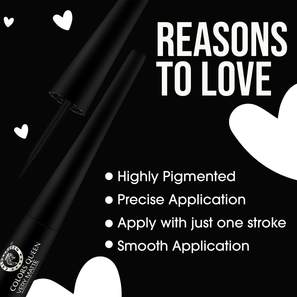 Colors Queen Very Matte Waterproof Eyeliner | Grocsy