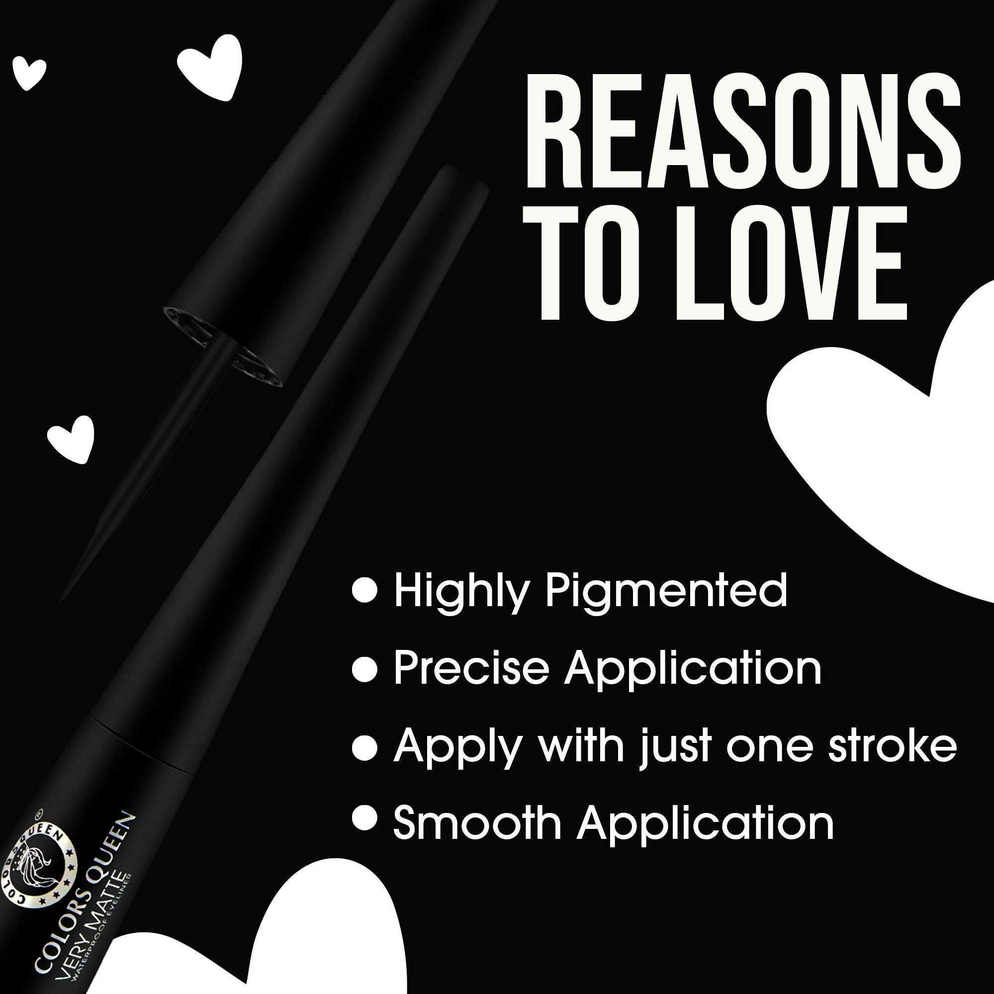 Colors Queen Very Matte Waterproof Eyeliner | Grocsy