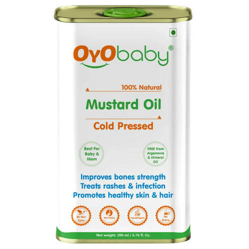Oyo Baby Natural Mustard Oil - Cold Pressed | Grocsy