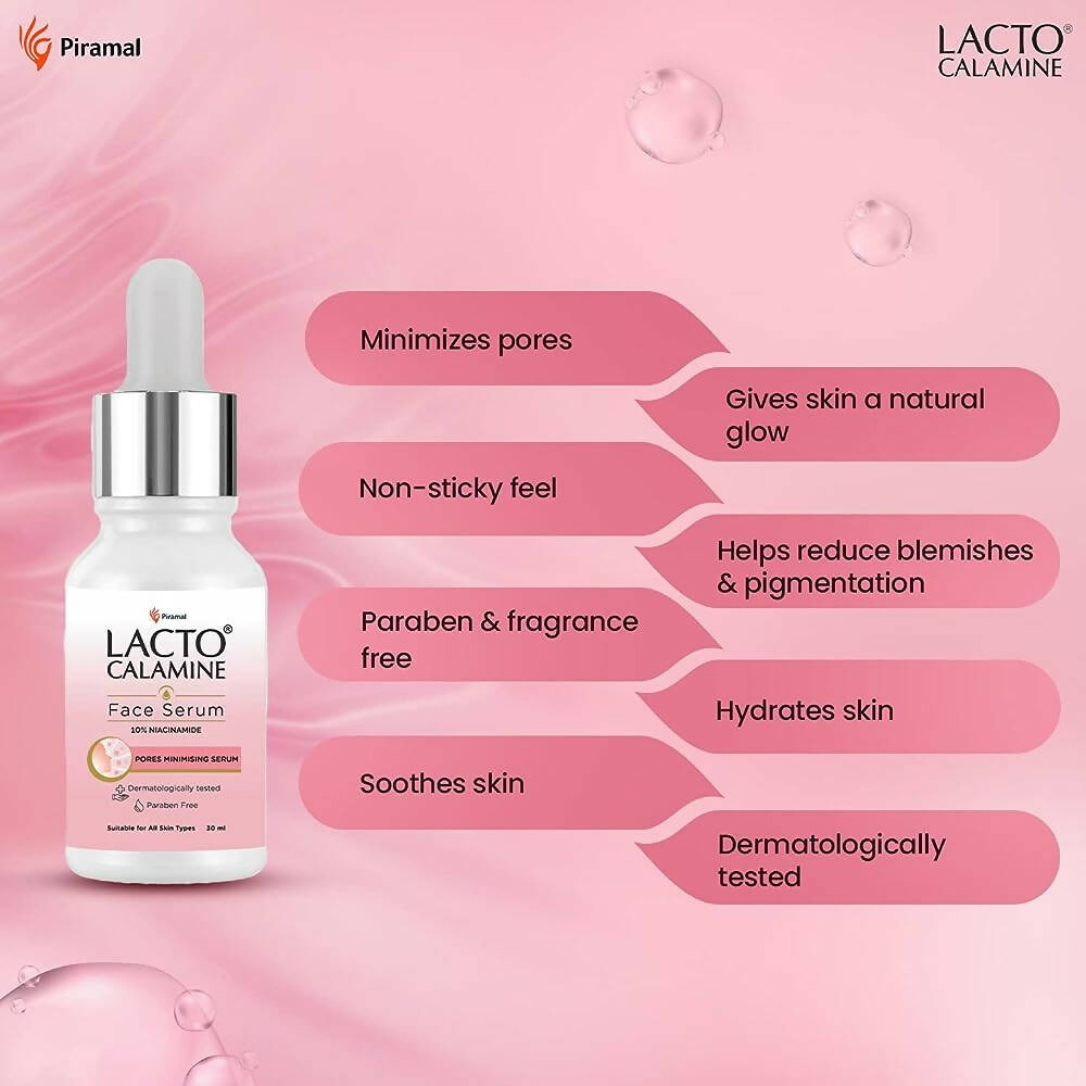 Lacto Calamine 10% Niacinamide Face Serum | Grocsy