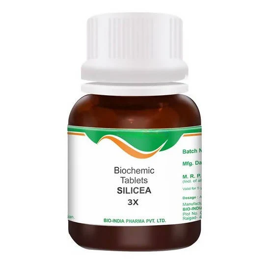 Bio India Homeopathy Silicea Biochemic Tablets | Grocsy