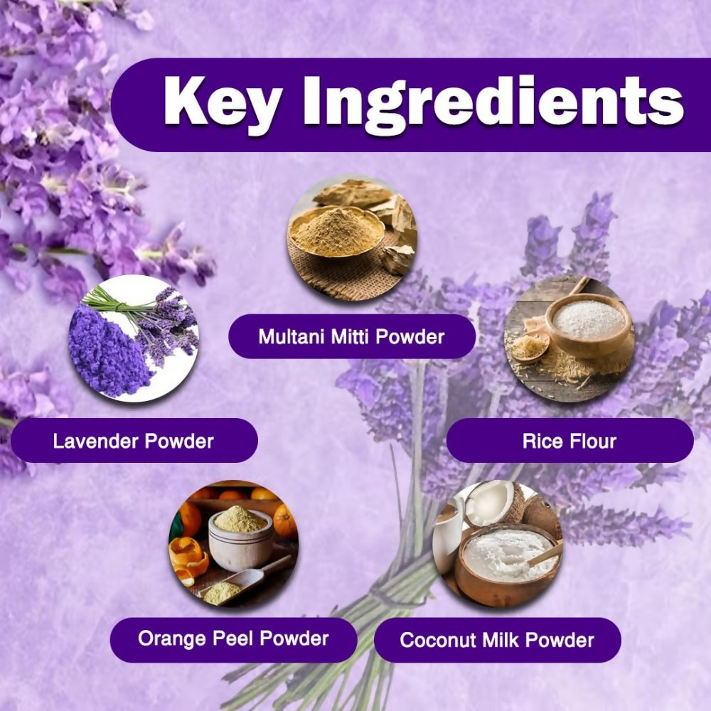 VedicAyurveda Herbal Wax Powder - Lavender | Grocsy