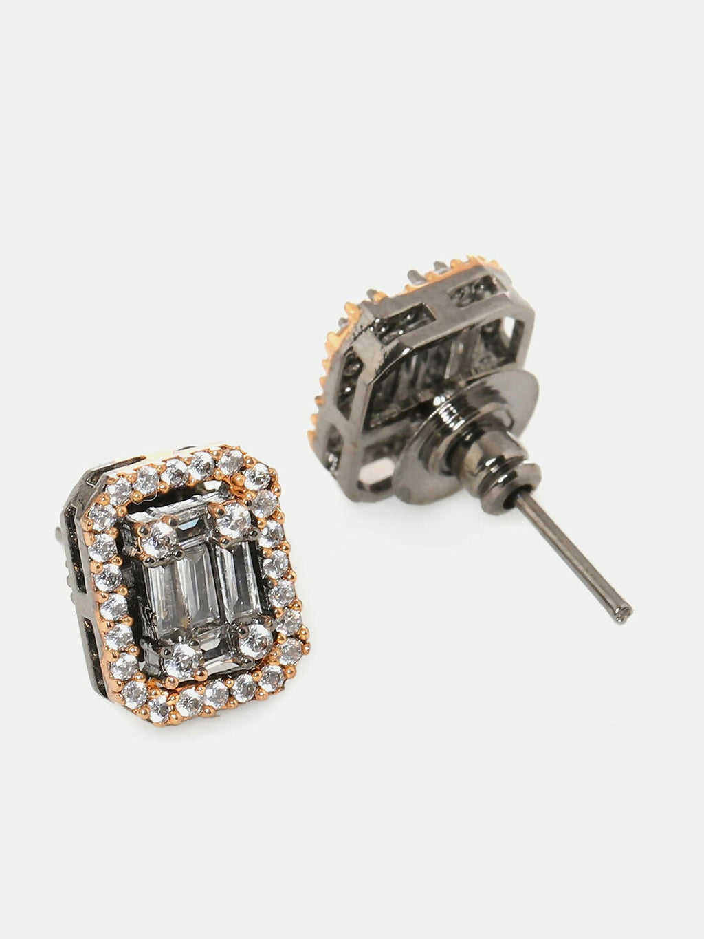 Rose Gold Diamond Studs- Ruby Raang | Grocsy