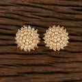 Joban Fashion Women Kundan Pearl Golden White Earrings | Grocsy
