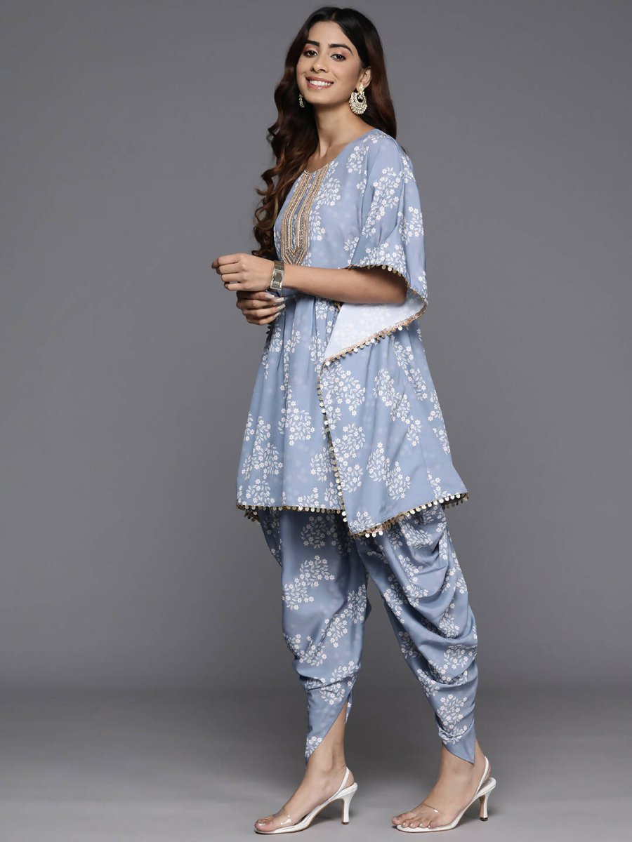 Ahalyaa Women's Traditional Wear Co-ods - Grey | Grocsy