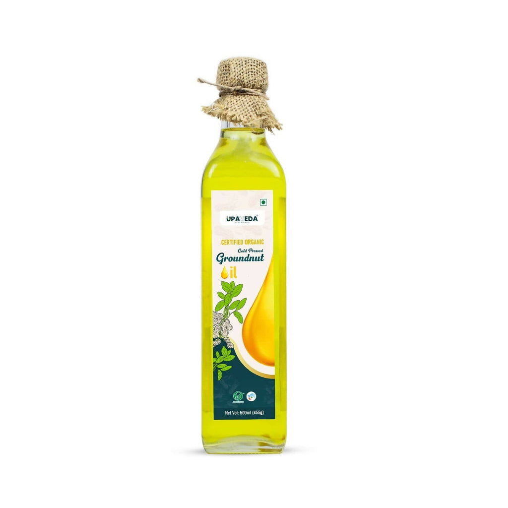 Upaveda Organic Cold Pressed Groundnut Oil | Grocsy
