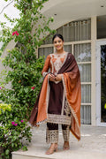 Teeya Creation Multi Color Star Georgette Embroidery Work Fully Stitched Salwar Suit | Grocsy