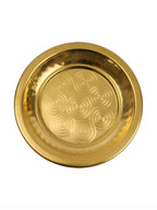 Spillbox Gold-Toned Brass Ring Thali Pooja Essential | Grocsy