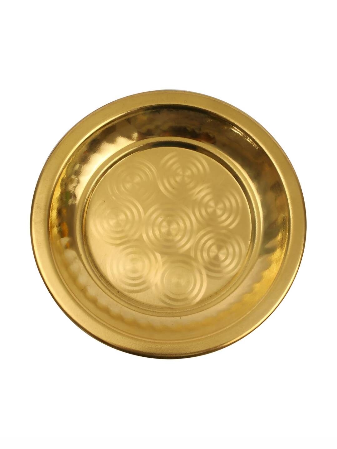 Spillbox Gold-Toned Brass Ring Thali Pooja Essential | Grocsy
