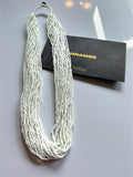 Inhanns Rangsaaz 20-Layer Luxe Long Beaded Only Necklace - White Long Only Necklace | Grocsy
