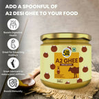 5:15PM A2 Ghee Organic | Traditional Vedic Bilona Method Ghee | Desi A2 Gir Cow Ghee | Grocsy