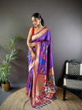 Joban Fashion Red Motifs Paithani Sarees | Grocsy