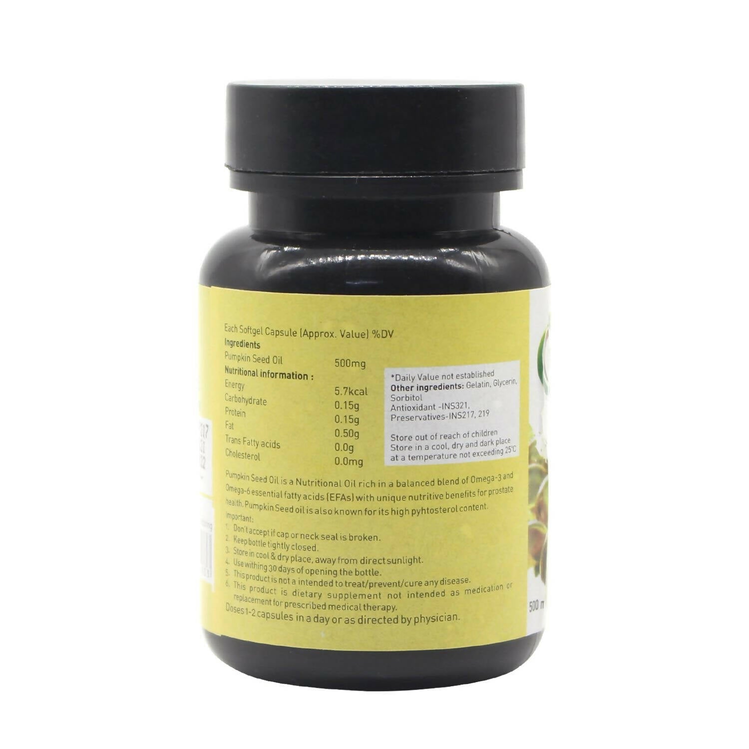 Nutriorg Pumpkin Seed Oil Soft Gel Capsules | Grocsy