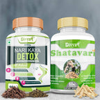 Divya Shree Nari Kaya Detox Capsule and Shatavari Capsule Combo | Grocsy