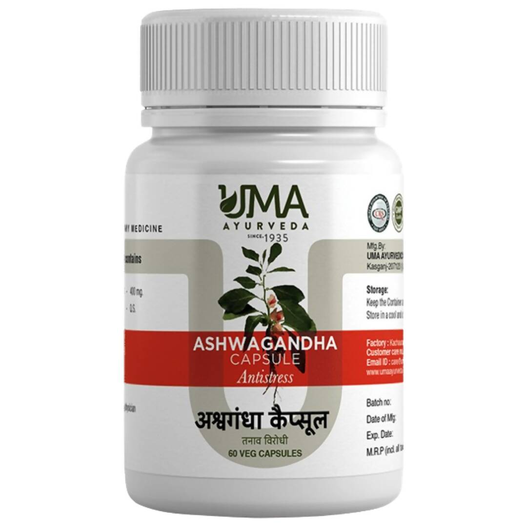 Uma Ayurveda Ashwagandha Capsules | Grocsy