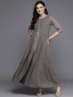 Ahalyaa Women's Traditional wear Kurta Set - Grey | Grocsy