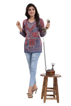 Snehal Creations Bright as the Sun Summer Cool Printed Short Kurti Tunic | Grocsy