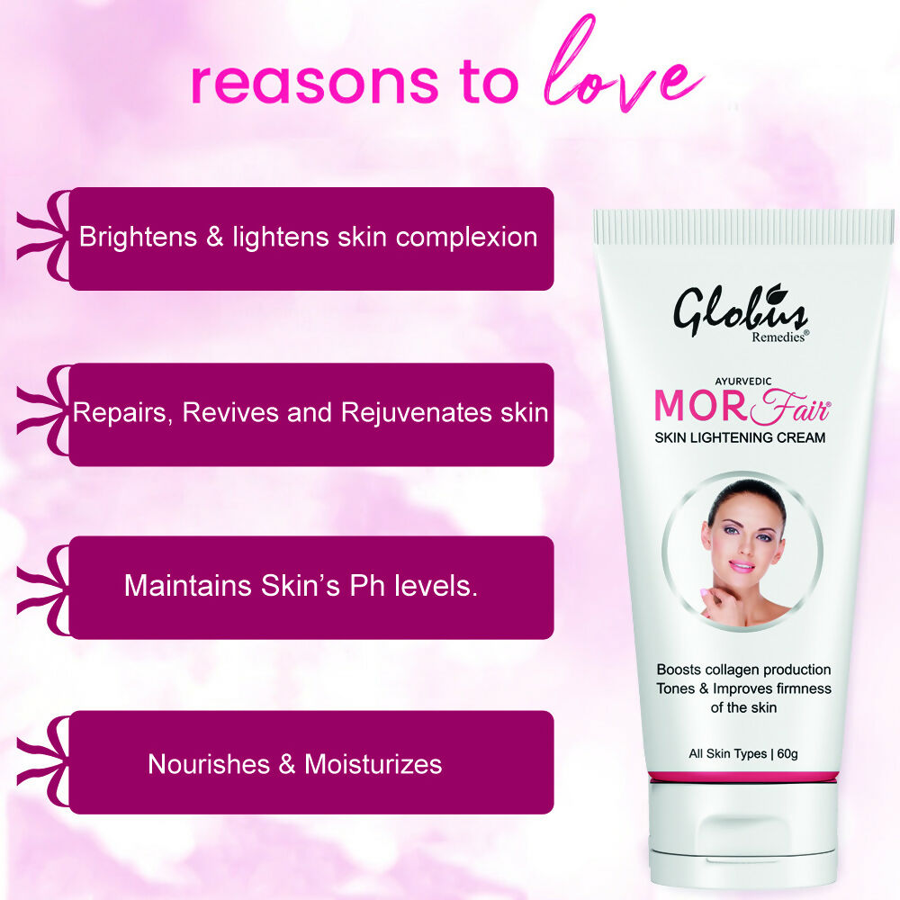 Globus Remedies Mor Fair Skin Lightening Cream, Enriched with Papaya & Orange | Grocsy