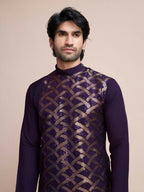 Vastranavya Traditional Festival Wear Pure Silk Thread & Sequence Embroidered Work Kurta | Grocsy