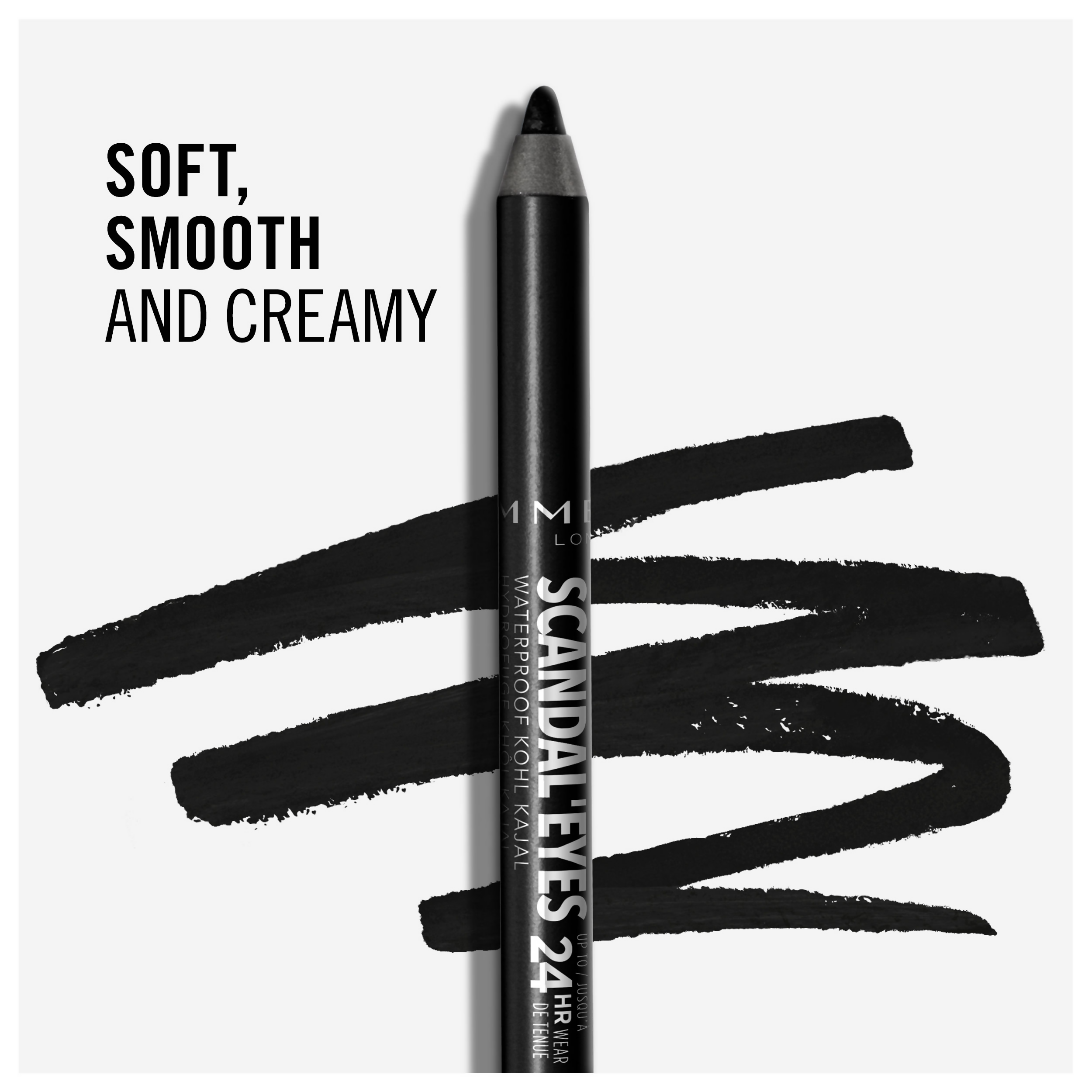 Rimmel London Scandaleyes Waterproof Kohl Kajal Liner - Black | Grocsy