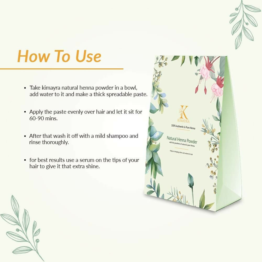 Kimayra World Organic Natural Henna Powder for Hair Care | Grocsy