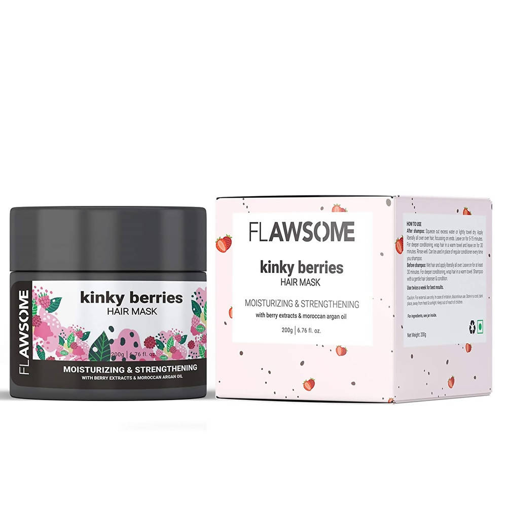 Flawsome Kinky Berries Moisturizing & Strengthening Hair Mask | Grocsy
