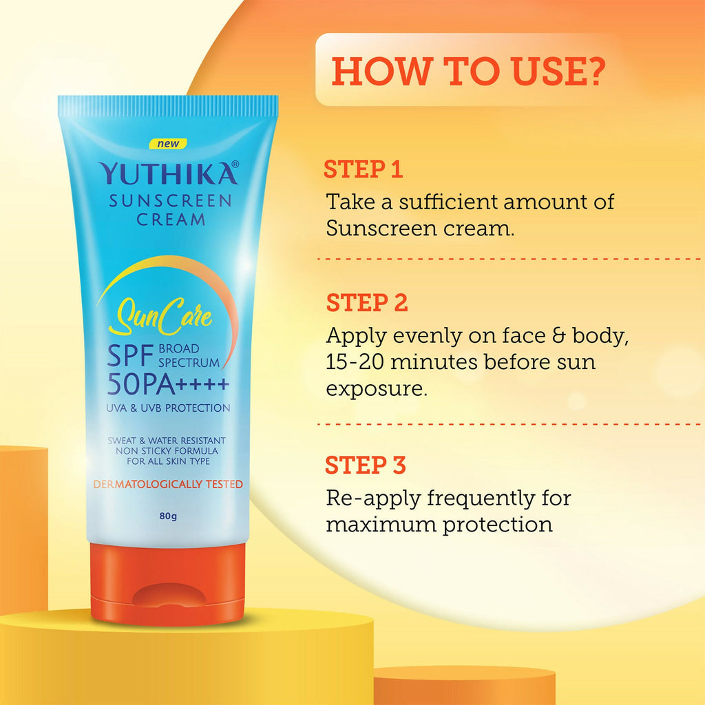 Yuthika Sunscreen Lotion SPF 50 PA+++ | Grocsy
