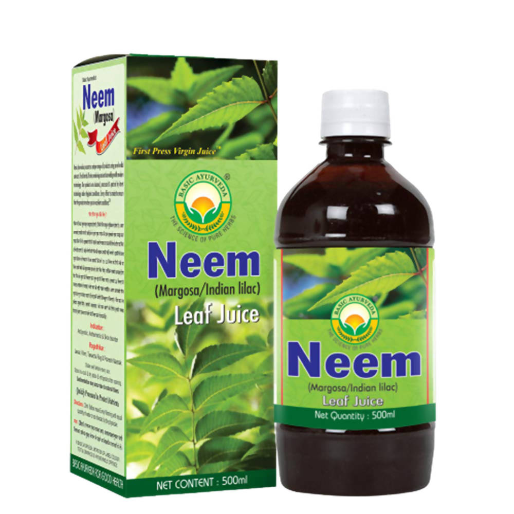 Basic Ayurveda Neem Leaf Margosa Juice | Grocsy