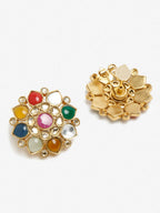 Multicoloured Contemporary Studs Earrings - Ruby Raang | Grocsy