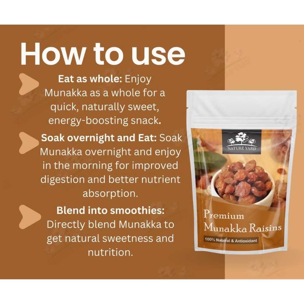 Nature Yard Premium Munakka Dry Fruits (Abjosh) Afghani Munaka Raisins Dried Fruit | Grocsy