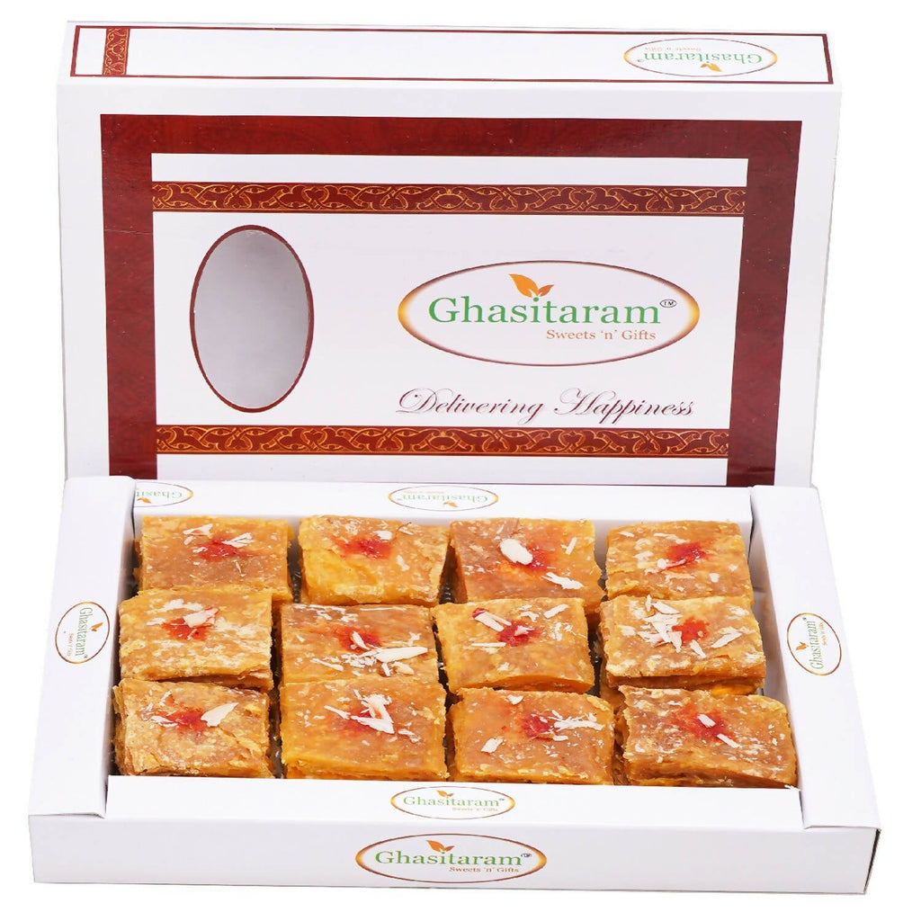 Ghasitaram Puffed Dryfruit Pastry Bites | Grocsy