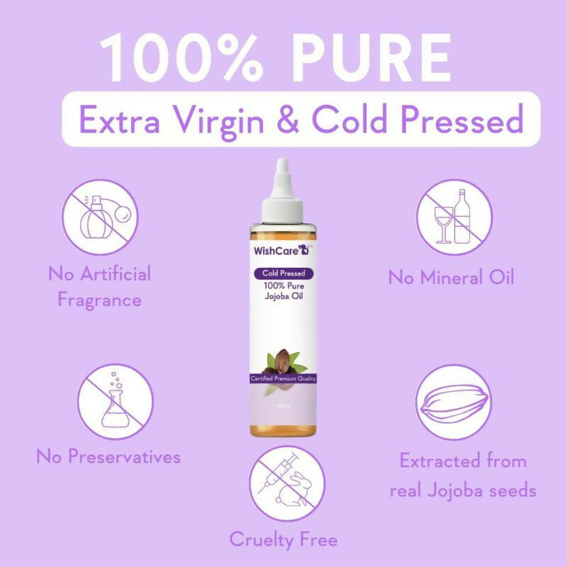 Wishcare Pure & Natural Moroccan Argan Oil & Unrefined Jojoba Oil Combo | Grocsy