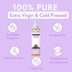 Wishcare Pure & Natural Moroccan Argan Oil & Unrefined Jojoba Oil Combo | Grocsy