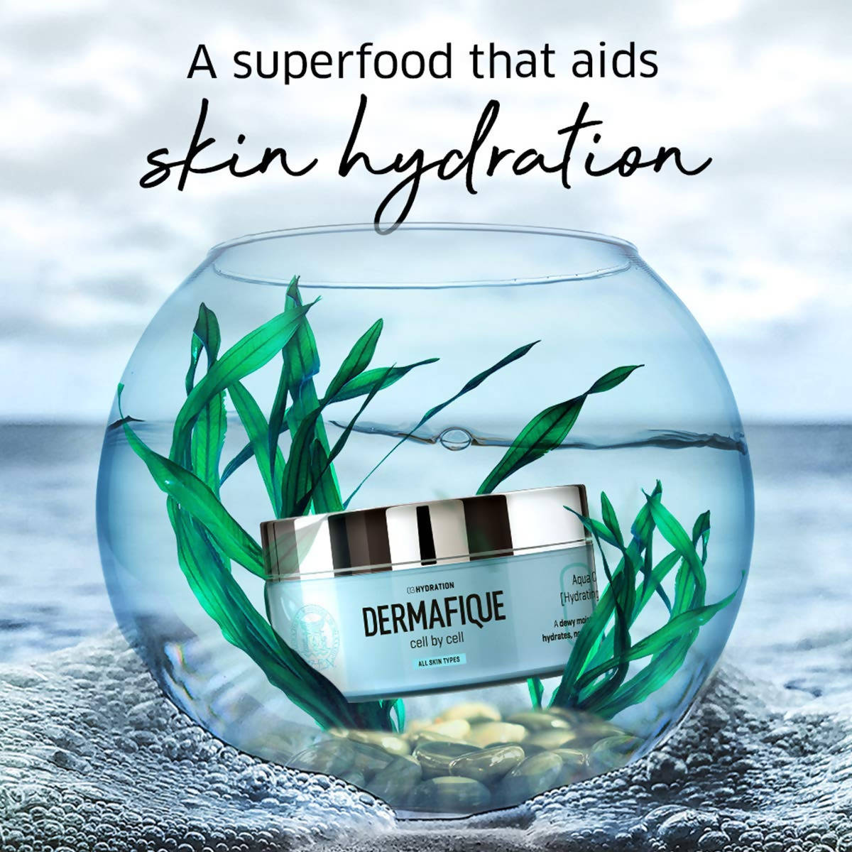 Dermafique Aqua Cloud Hydrating Creme Light Moisturizer | Grocsy