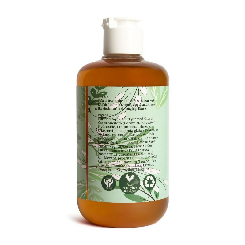Rustic Art Organic Rosemary Peppermint Organic Body Wash | Grocsy
