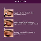 Lotus Make Up Proedit Eye Primer Infused Eyeshadow Palette - Dream And Dusk | Grocsy