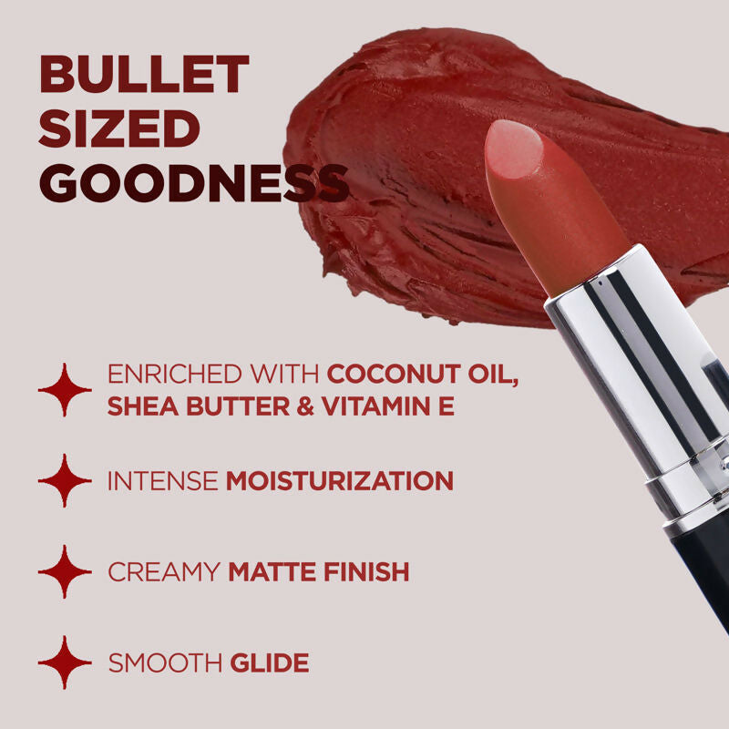 Bella Vita Organic Comfort Matte Bullet Lipstick - Wine Stain | Grocsy