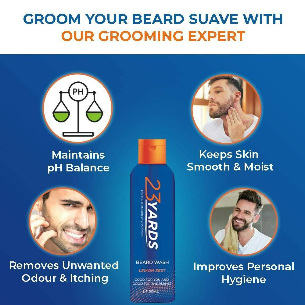 23 Yards Beard Wash for Men | Grocsy