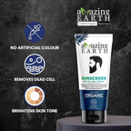 Amazing Earth Sunscreen for Men - SPF 50 Gel Cream | Grocsy