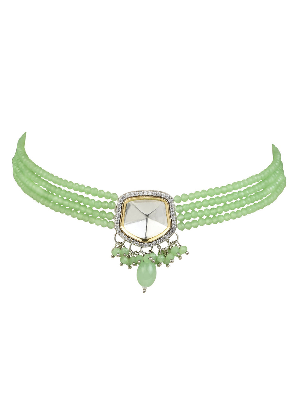 Ria Mint Choker - Wahe Jewels - Swadesiicart