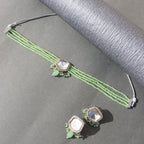 Ria Mint Choker - Wahe Jewels - Swadesiicart