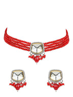 Ria Red Choker - Wahe Jewels - Swadesiicart