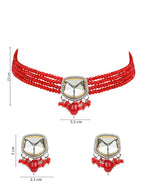 Ria Red Choker - Wahe Jewels - Swadesiicart