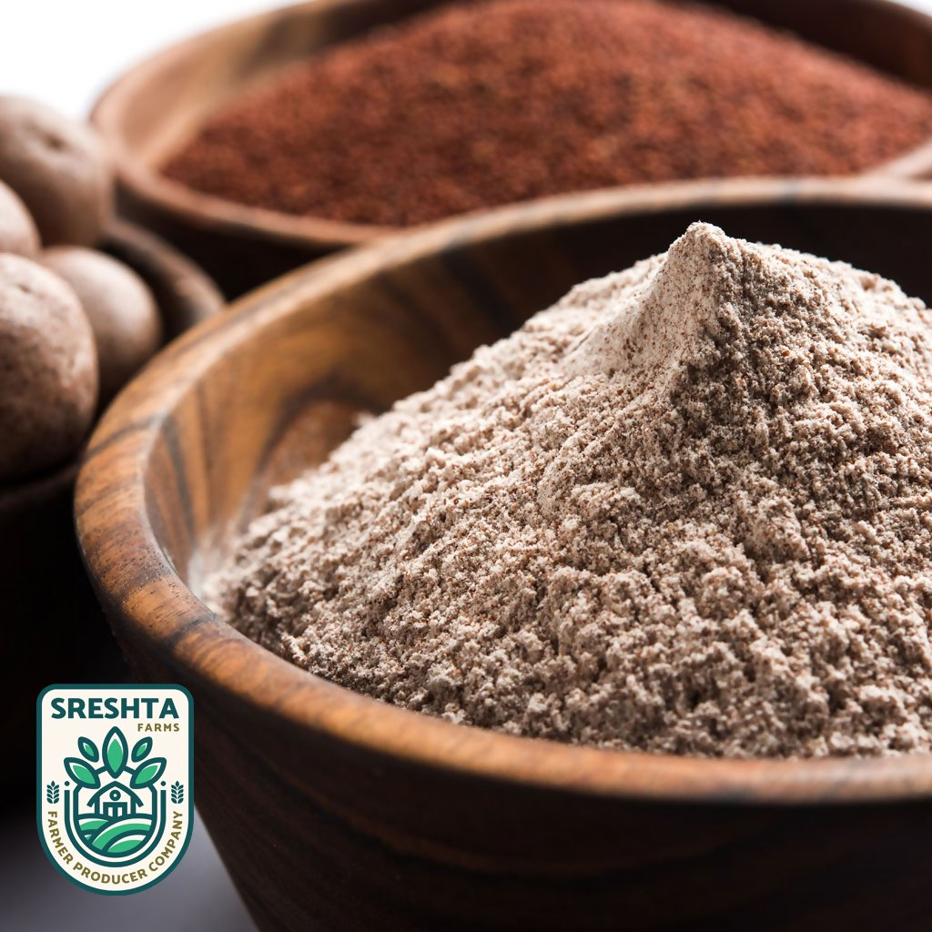 Sreshta Farms Ragi Flour (Ragi Pindi) | Grocsy