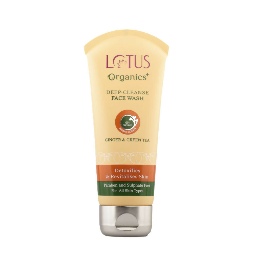 Lotus Organics Green Tea & Ginger Deep Cleanse Face Wash | Grocsy